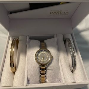Invicta Watch and Bracelet Set